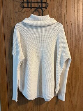 Cream Colored Michael Kors Oversized Turtle Neck Sweater